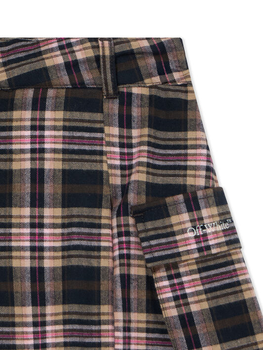 Logo Flannel Skirt OFF WHITE Logo Flannel Skirt BLUSH 44GCY003F26F001