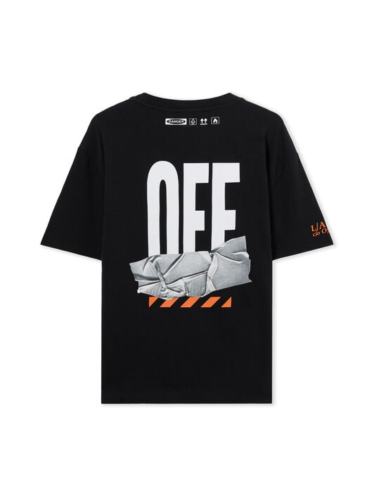 LAB L/AB Off Active Duct Tape T-Shirt BLACK 44LABF26T082