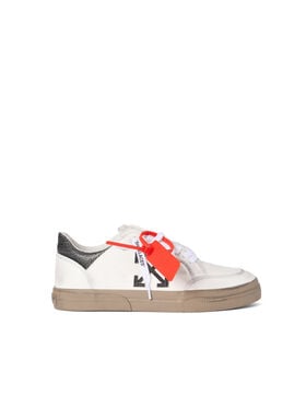 OFF WHITE Vulcanized Low Vintage Sneakers VINTAGE WHITE - BLACK OMIA293S26LEA002