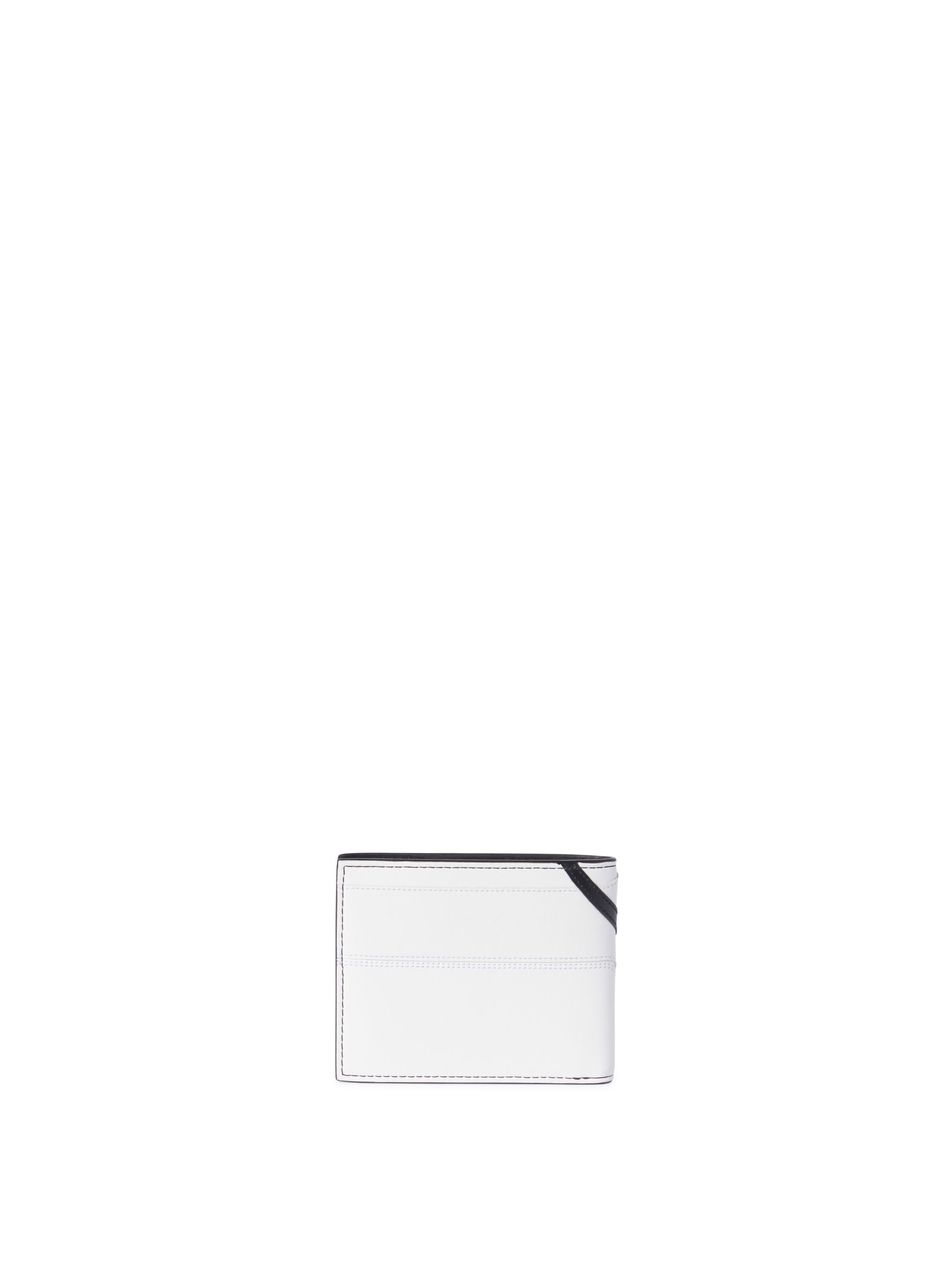 OFF WHITE Schwarzes ooo Sneaker Bifold Geldbeutel WEISS OMNC093C99LEA001