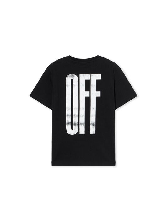 OFF WHITE Quote Graphic T-Shirt BLACK - RED OBAA002F25JER00C