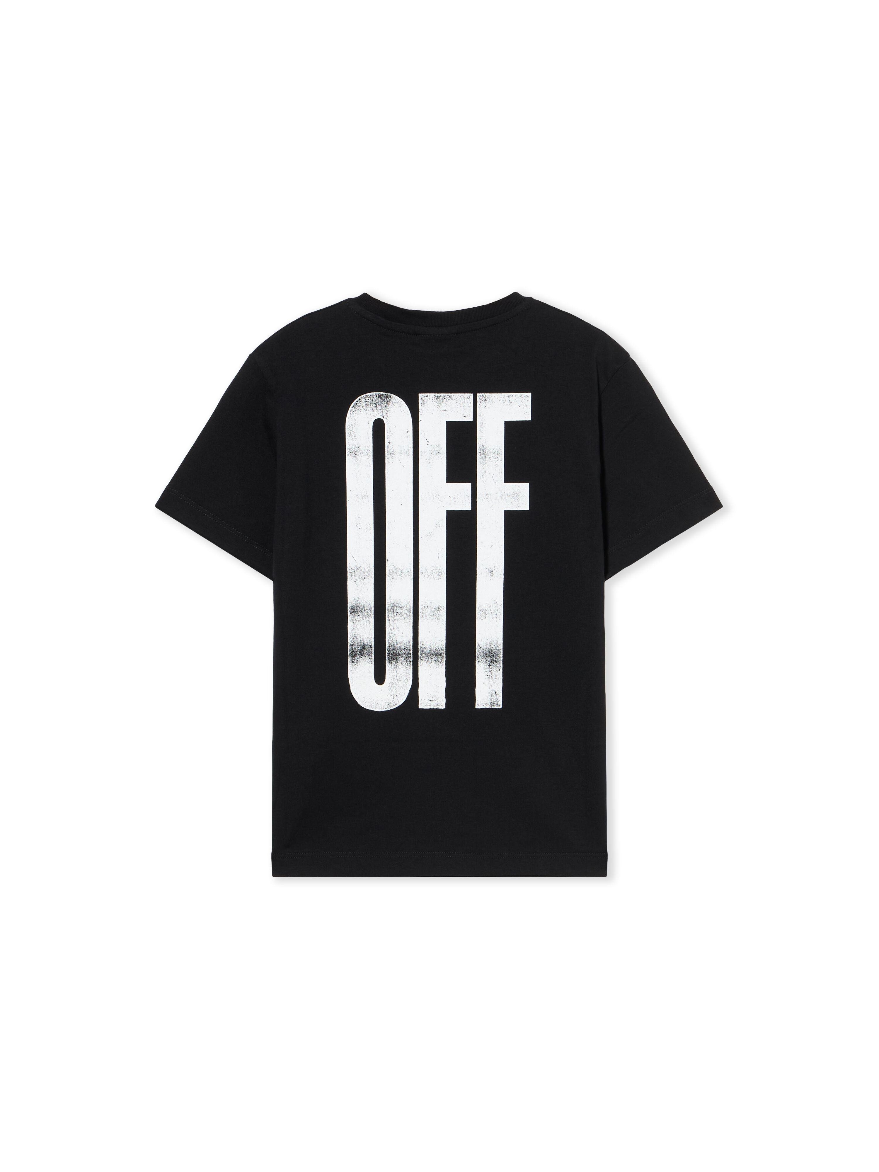 OFF WHITE Quote Graphic T-Shirt BLACK - RED OBAA002F25JER00C