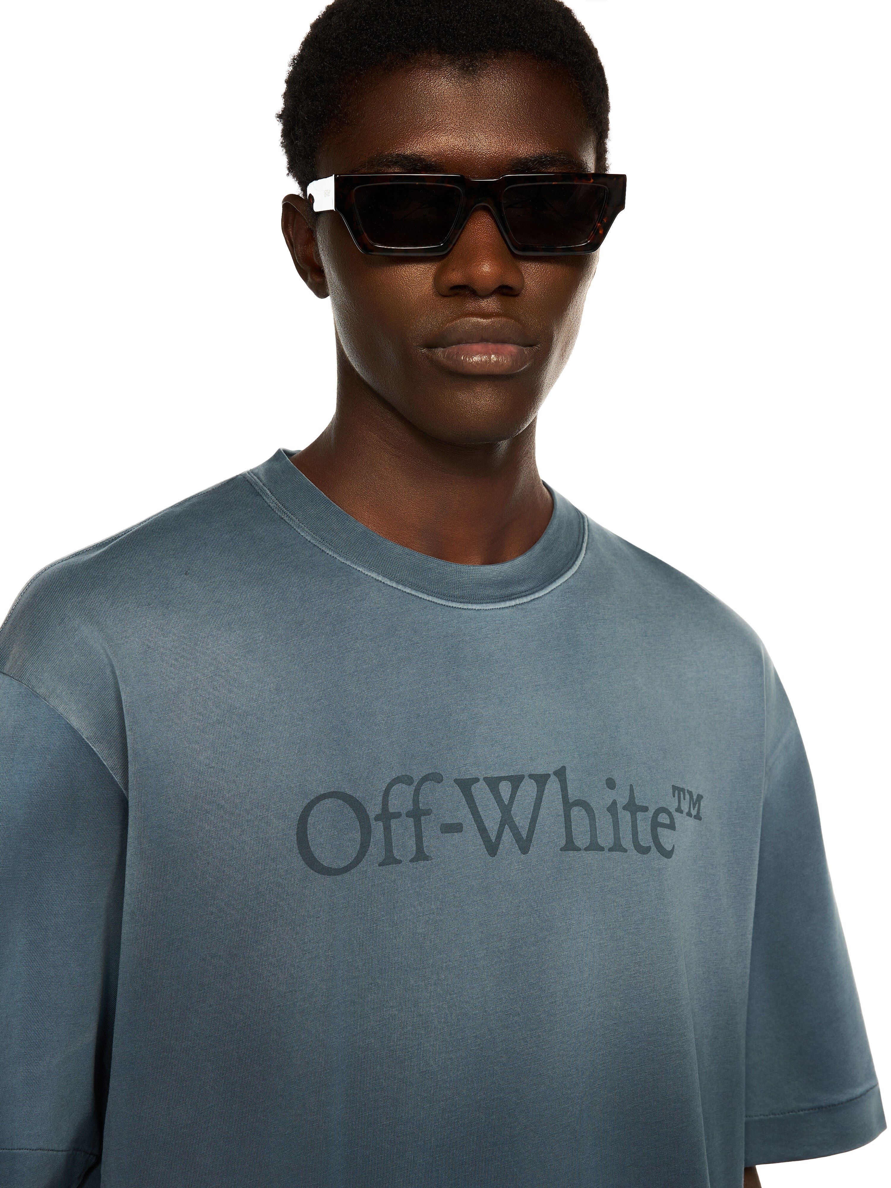 OFF WHITE Laundry Skate T-Shirt VINTAGE DARK SAPPHIRE - VINTAGE DARK SAP OMAA120F25JER00P