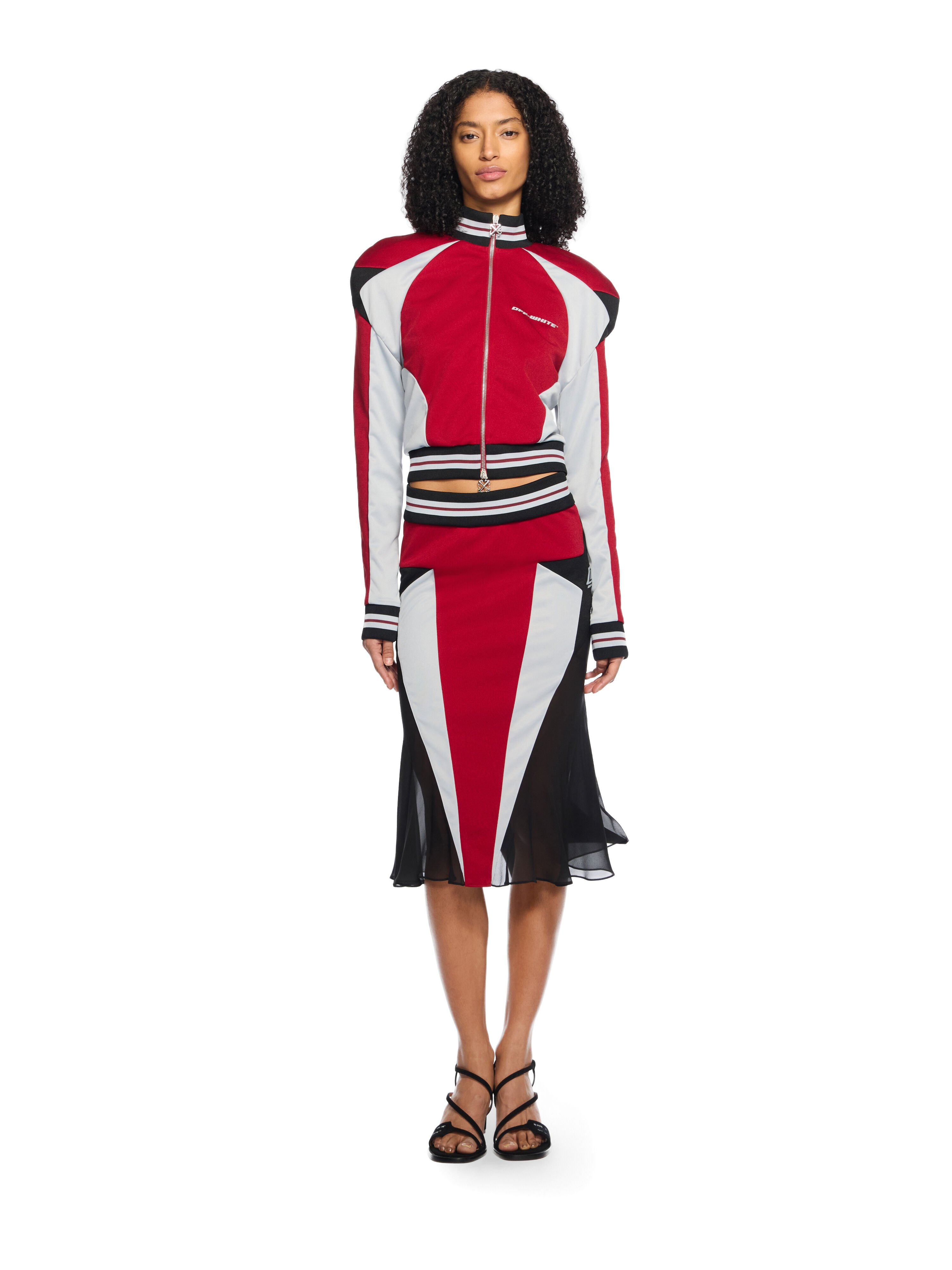 OFF WHITE Track Star Skirt RED DAHLIA - RODIO OWCN004W25JER001