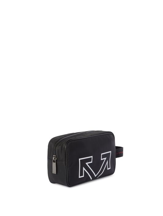 OFF WHITE Heritage Toiletry Pouch BLACK OMNS02CC99FAB001