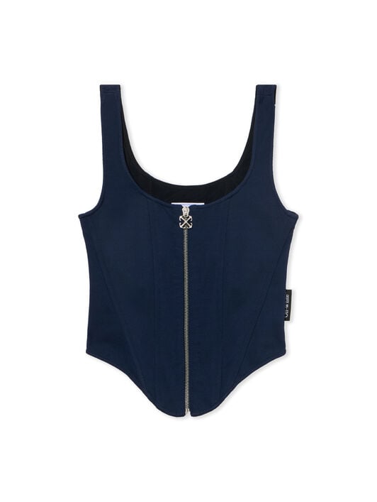 Heavy Jersey Corset Top OFF WHITE Heavy Jersey Corset Top BLUE IRIS-NO COLOR OWAD26TF25JER001
