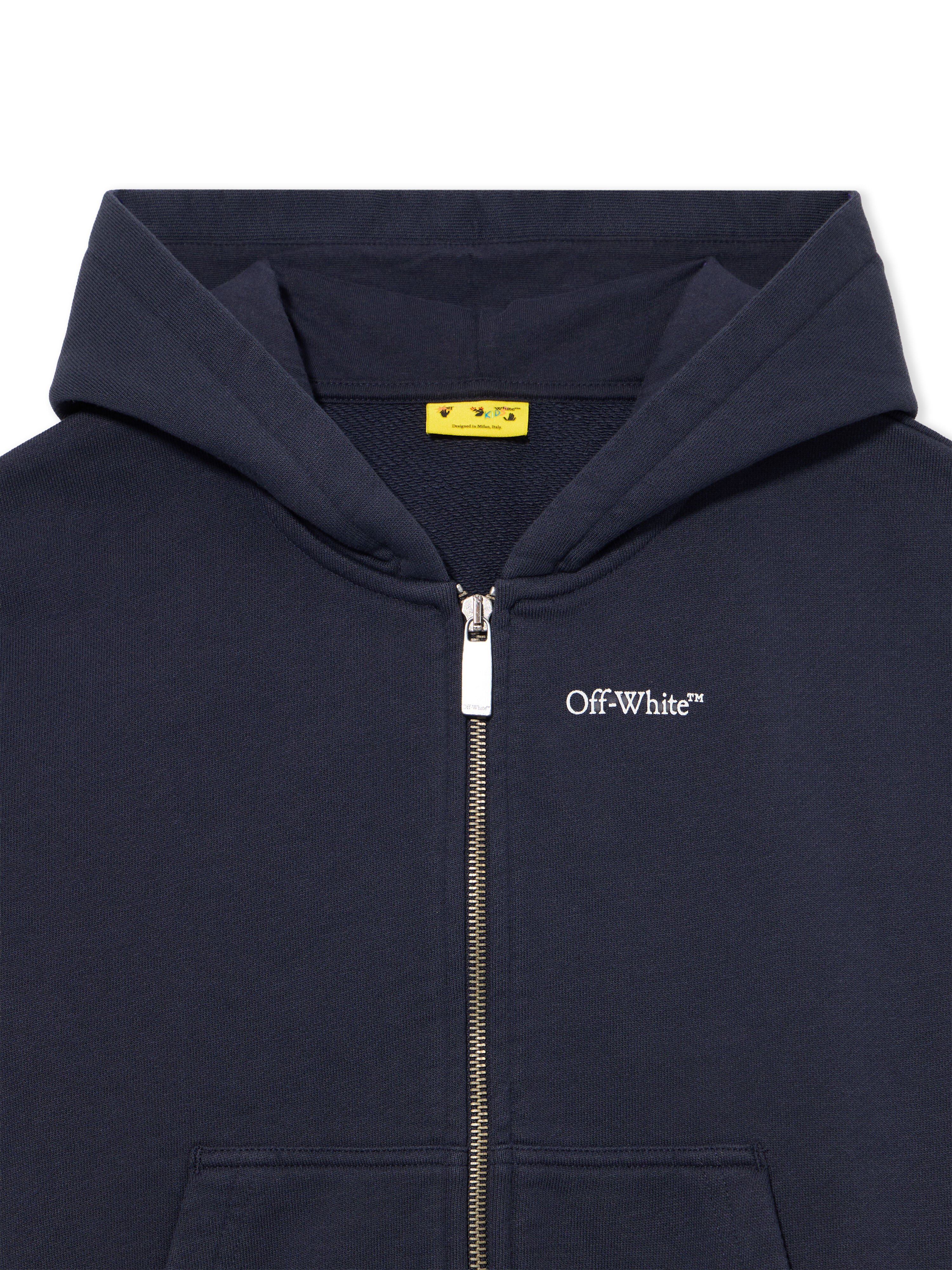 OFF WHITE Arrow Acrylic Hoodie Zip Up SEABORNE 44BBE001S26F002