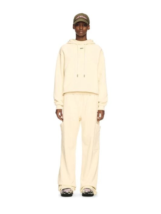 OFF WHITE CLOUD ARROW REGULAR HOODIE NEUTRALS OWBB035S25FLE002