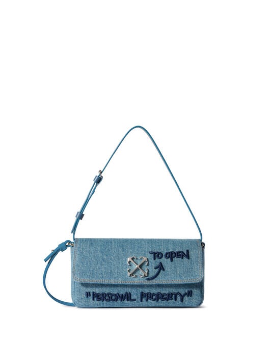 Jitney 0.7 Denim Bag OFF WHITE Jitney 0.7 Denim Bag DIRTY BLUE - BLUE OWNN18IF25DEN001