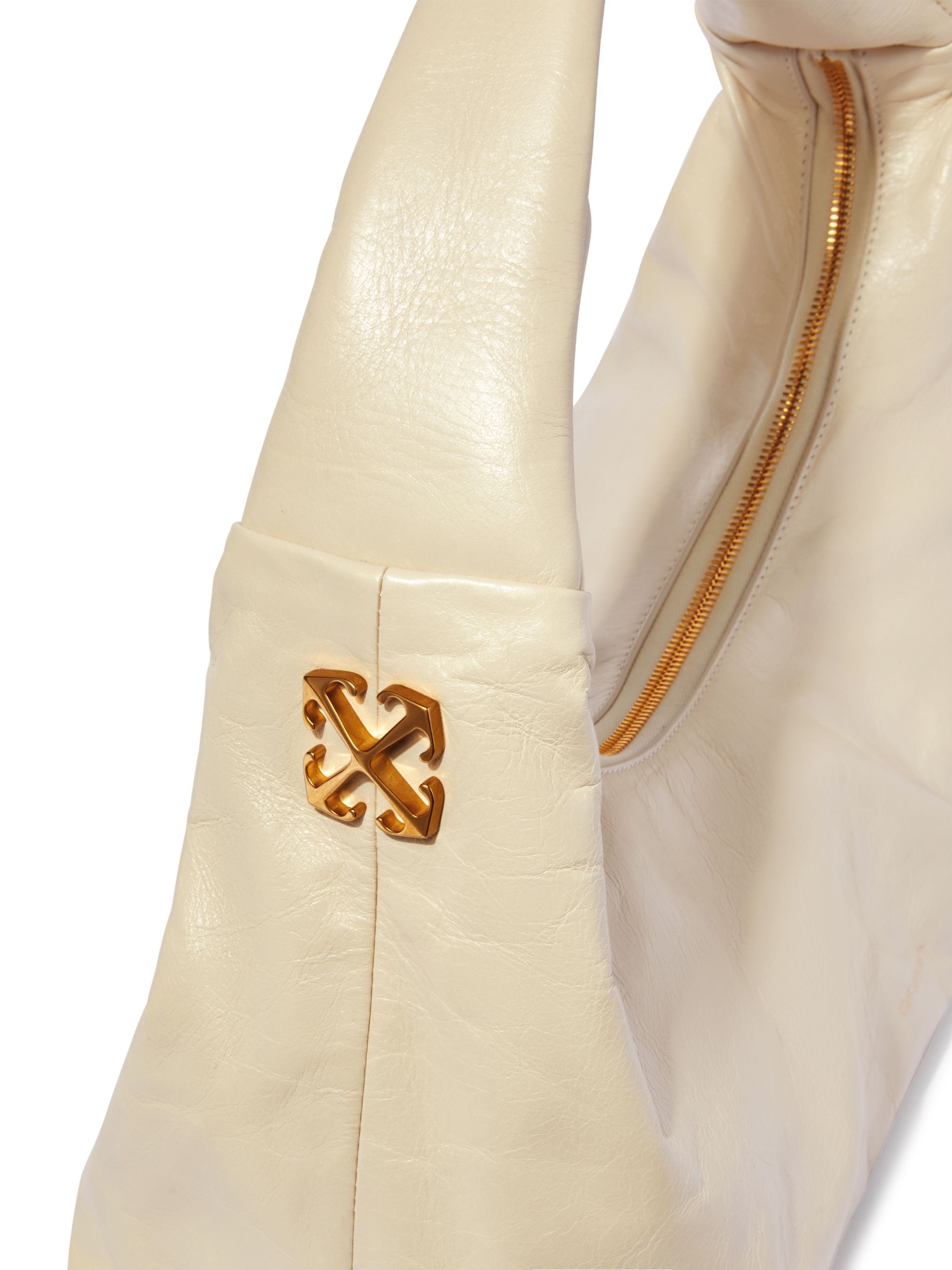 OFF WHITE White Jumbo Arcade Shoulder Bag NEUTRALS OWNN189C99LEA001