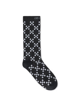OFF WHITE All Over Arrow Socks BLACK OW7100098