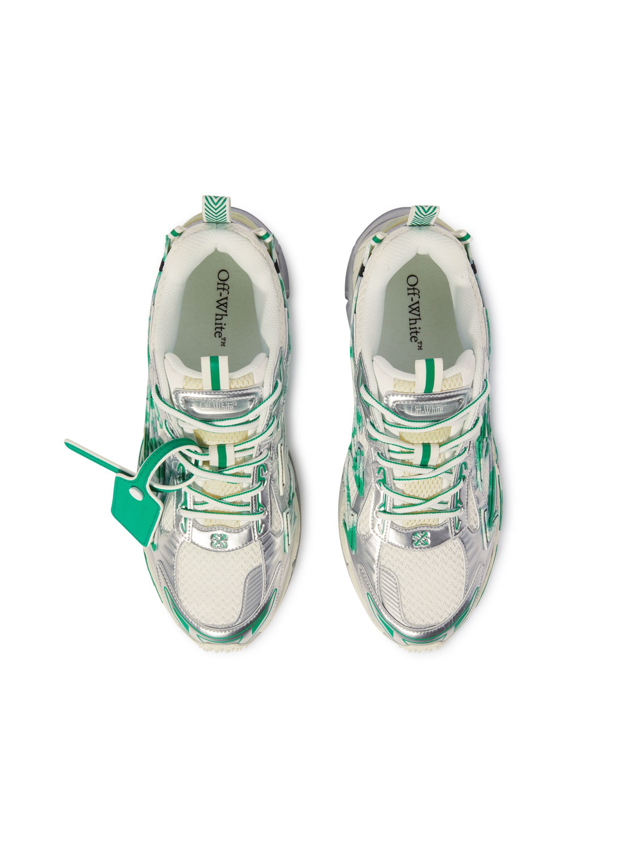 OFF WHITE Silver/Turquoise Be Right Back GREEN OWIA289S25FAB003
