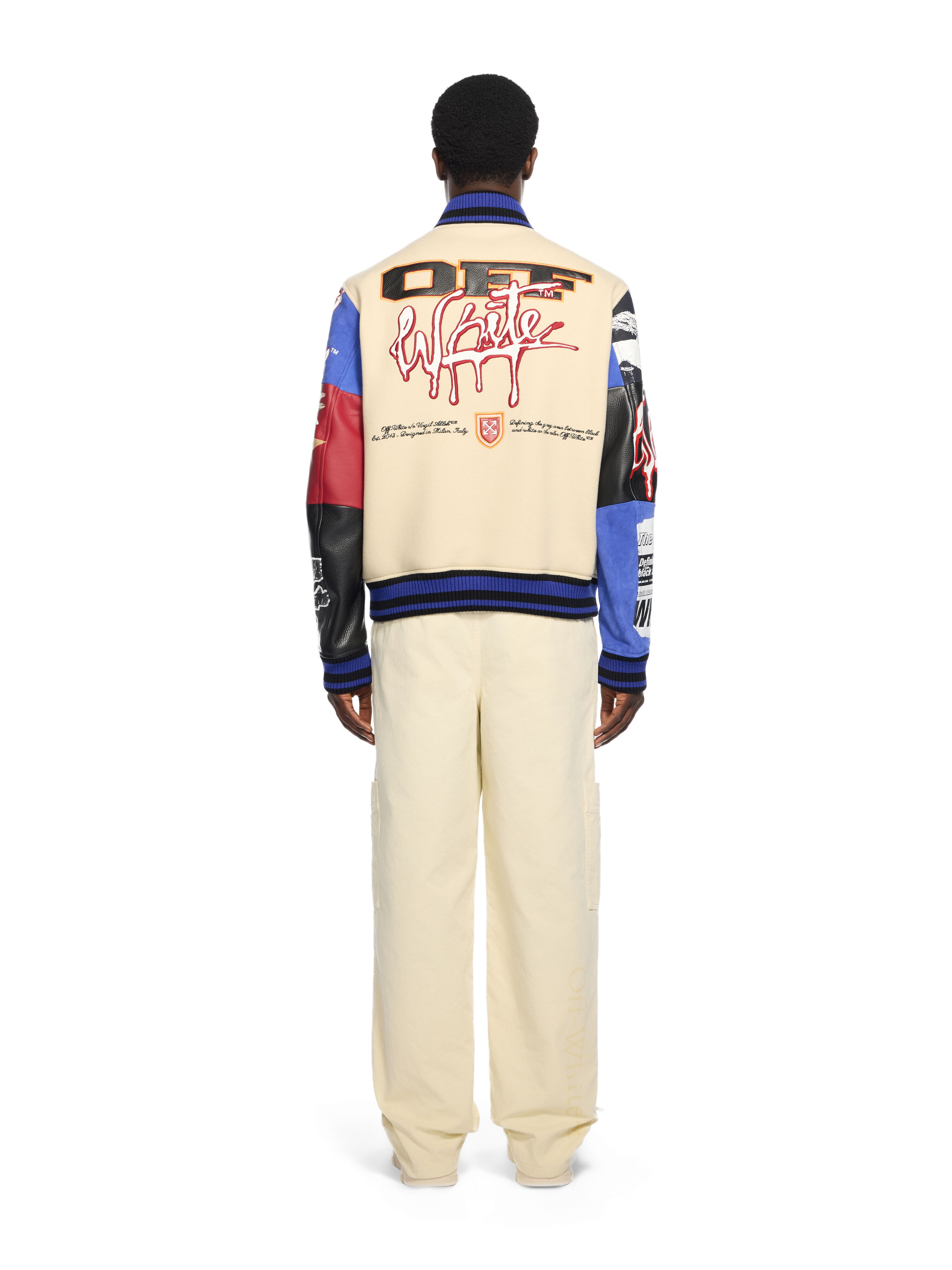 Multipatch Wool Varsity Jacket in MULTICOLOR - MULTICOLOR for Men