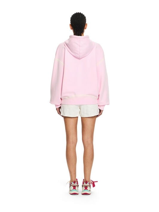 Spray Off Stamp Over Hoodie OFF WHITE Spray Off Stamp Over Hoodie Soft Pink-White 2BB058S26FLE002