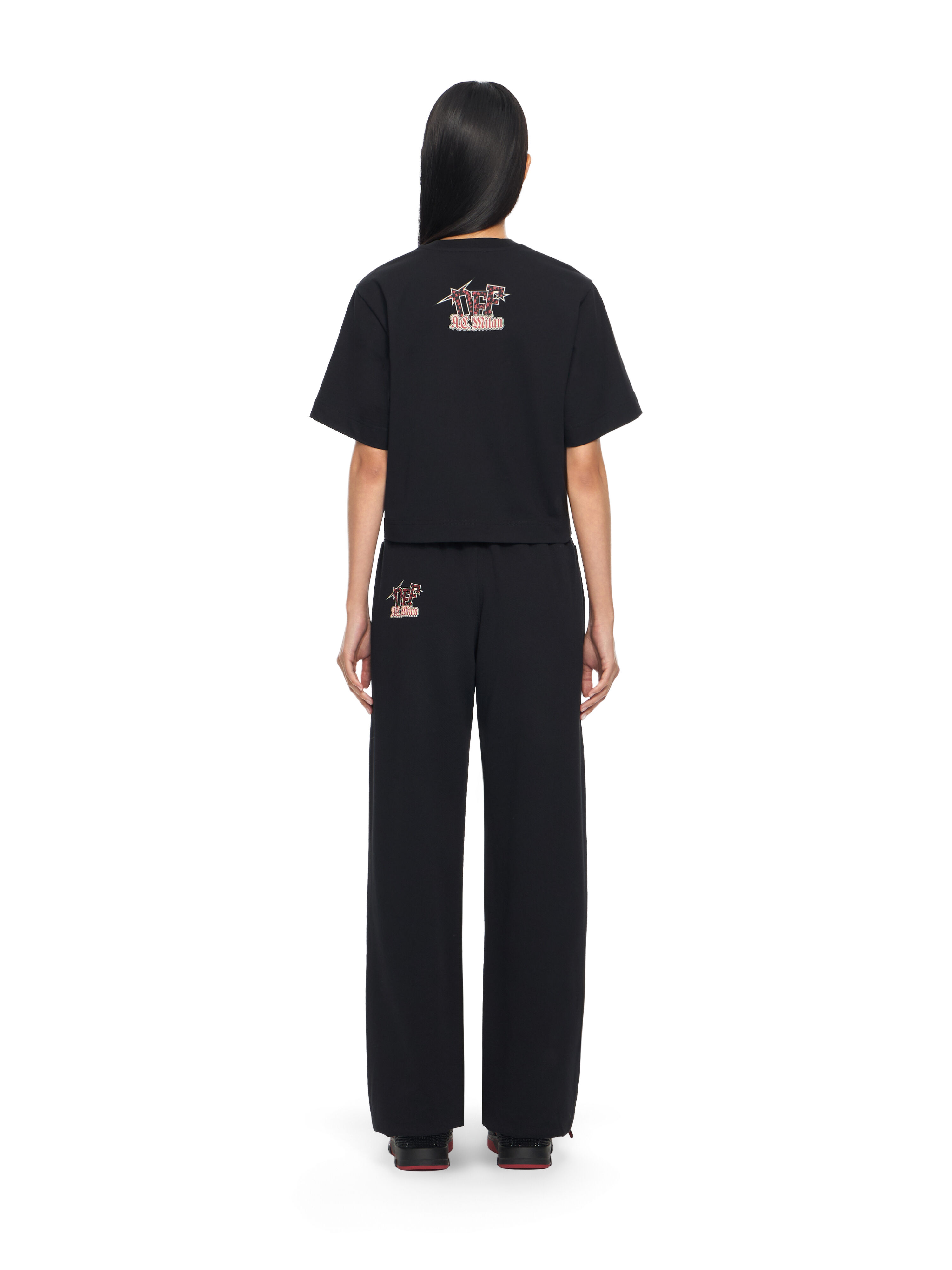 OFF WHITE Off-White™ c/o AC Milan Crop T-Shirt Black-No Color 29A00571T