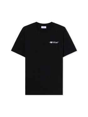OFF WHITE Ink Arrow Slim Logo Tee BLACK - WHITE OMAA027F25JER007