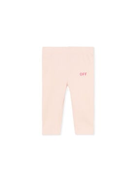 OFF WHITE Off Stamp Rib Logo Leggings SOFT PINK - FUCHSIA OGX3001F25JER001