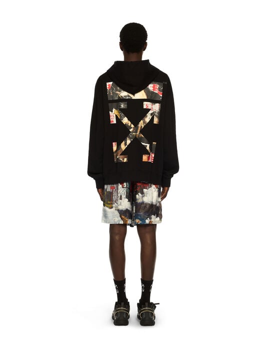 Paint Arrow Skate Hoodie OFF WHITE Paint Arrow Skate Hoodie BLACK - WHITE OMBB085F25FLE010