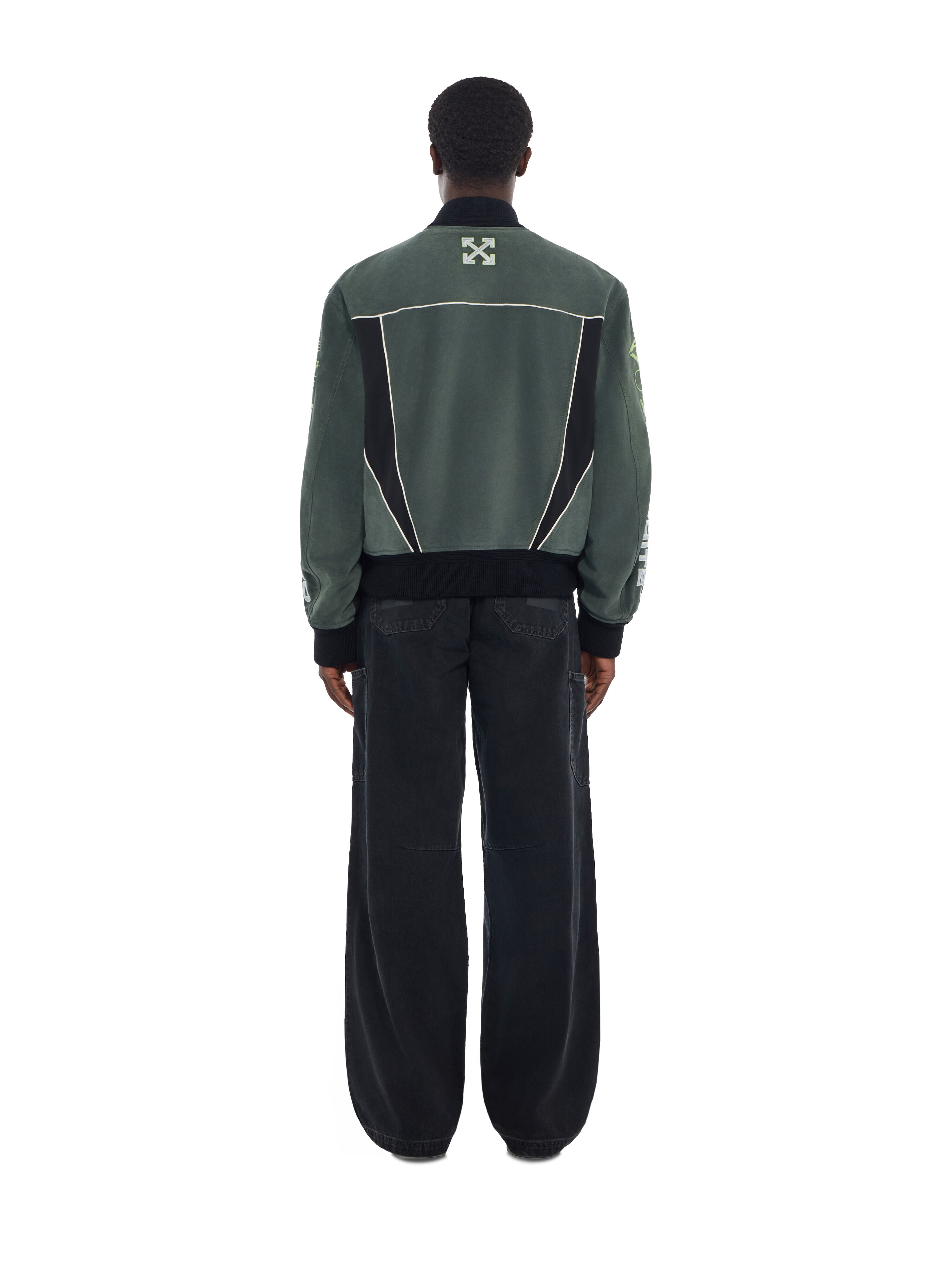 Racing Staff Varsity Jacket OFF WHITE Racing Staff Varsity Jacket CILANTRO 44MJA13ZF26L001