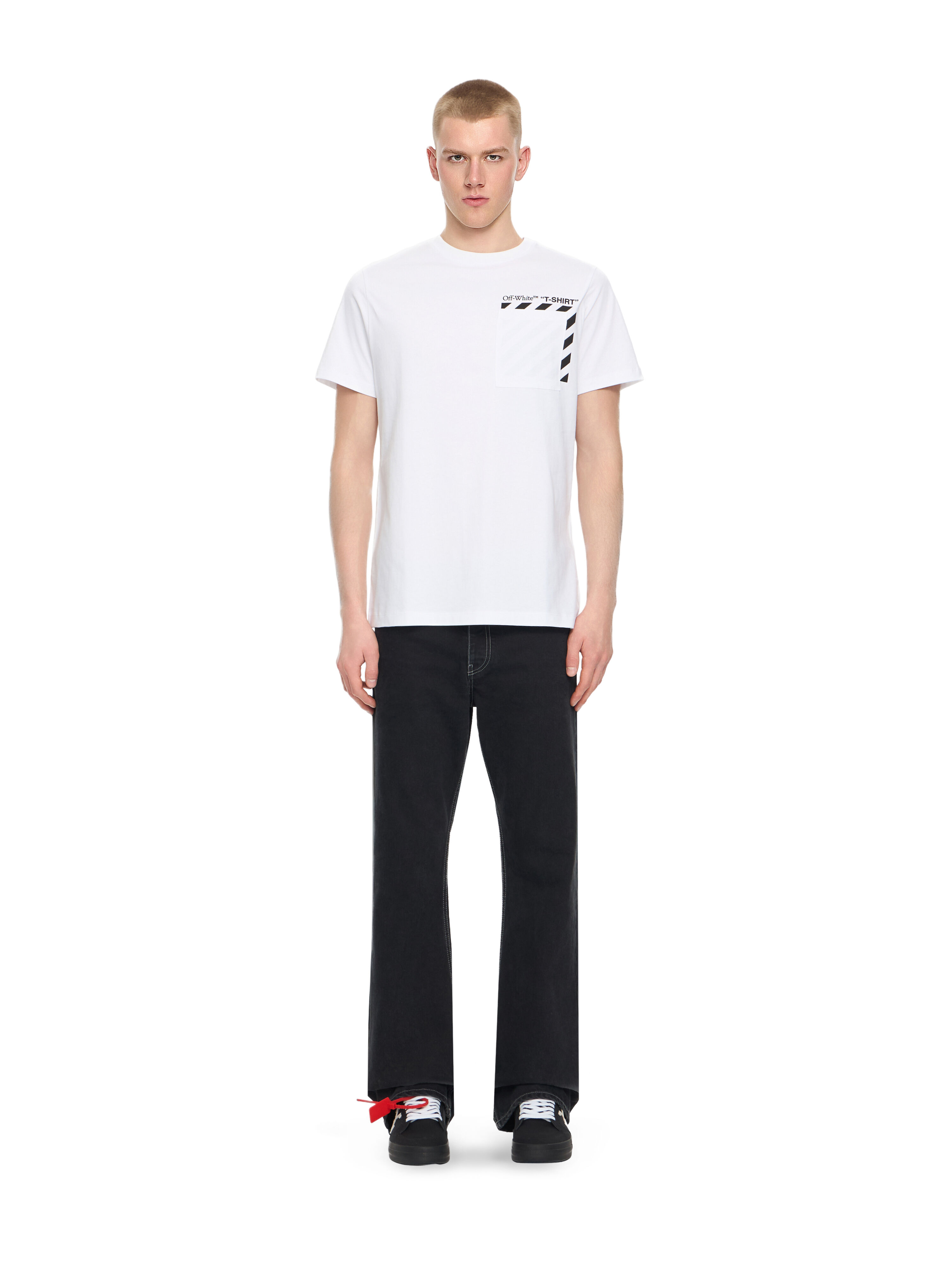 Slim Fit Graphic S&frasl;S T-Shirt in WHITE for Men | Off-White™