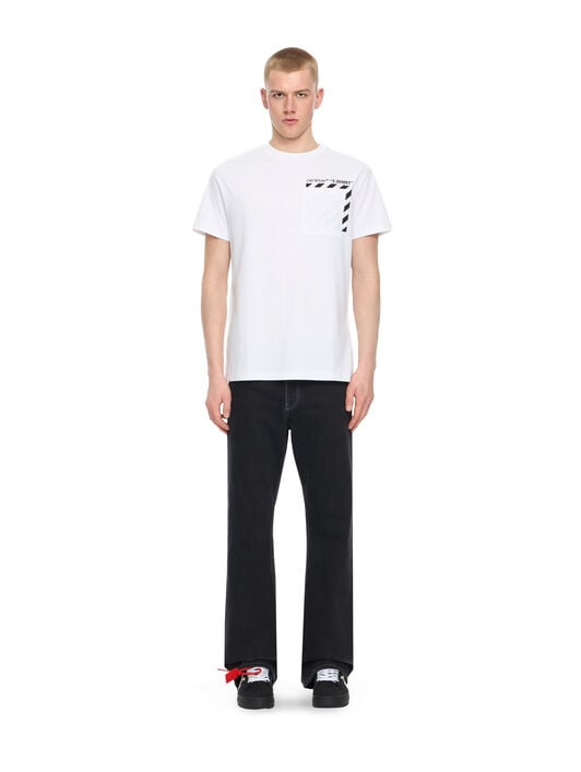 OFF WHITE Slim Fit Graphic S/S T-Shirt WHITE 44OWOS26T060