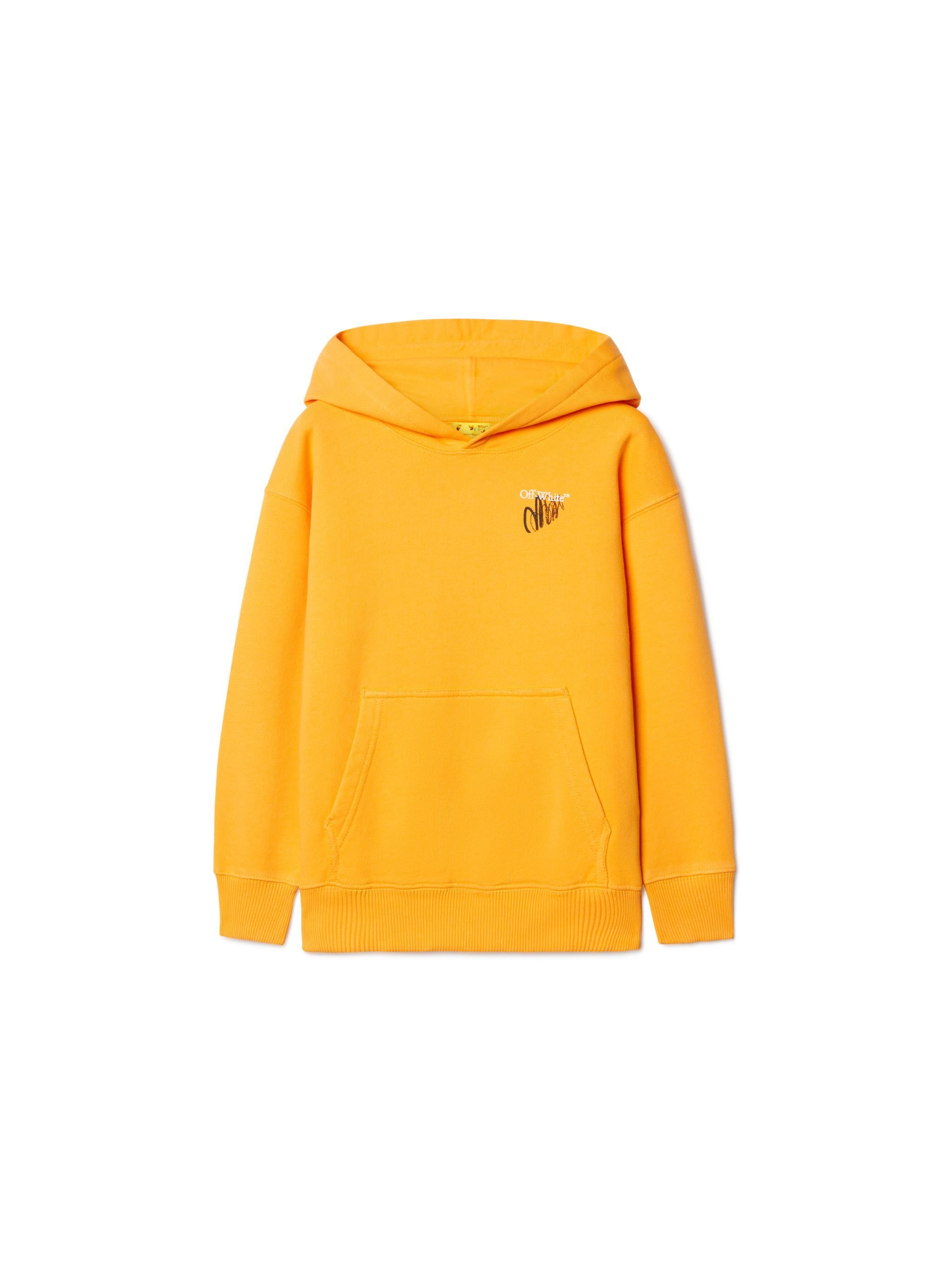 OFF WHITE Sketch Arrow Hoodie YELLOW OBBB001S25FLE008