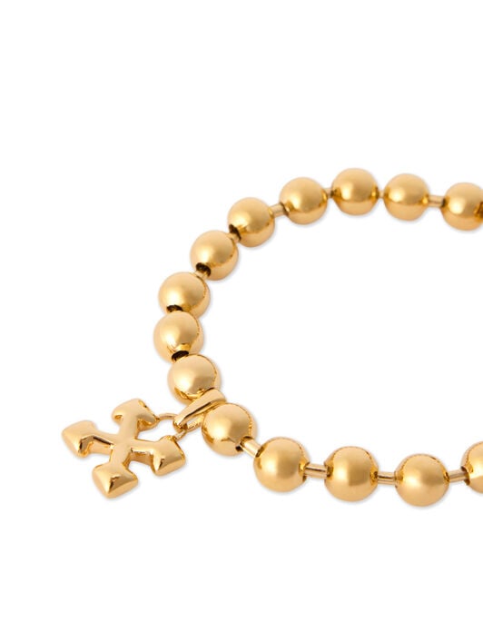 Arrow Ball Chain Bracelet OFF WHITE Arrow Ball Chain Bracelet GOLD - NO COLOR OWOA12TC99MET001