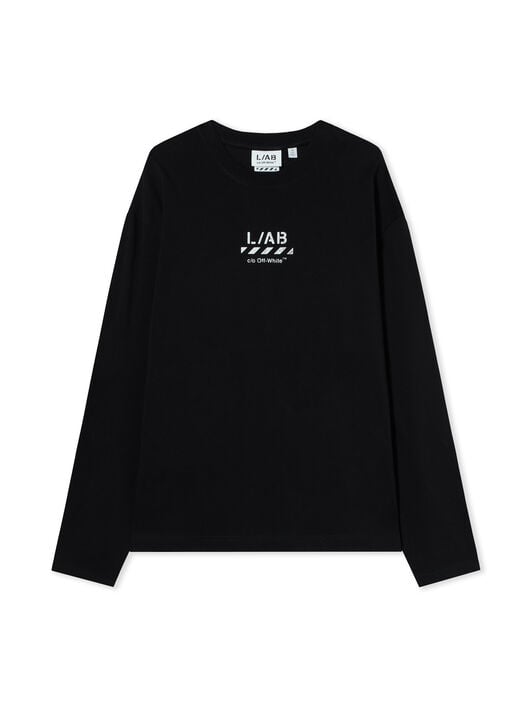 L/AB Diagonal Long-Sleeve T-Shirt LAB L/AB Diagonal Long-Sleeve T-Shirt BLACK 44LABF26T051