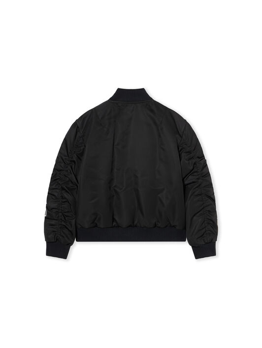 OFF WHITE Bookish Diagonal Bomber Jacket BLACK - WHITE OBEH002F25FAB001