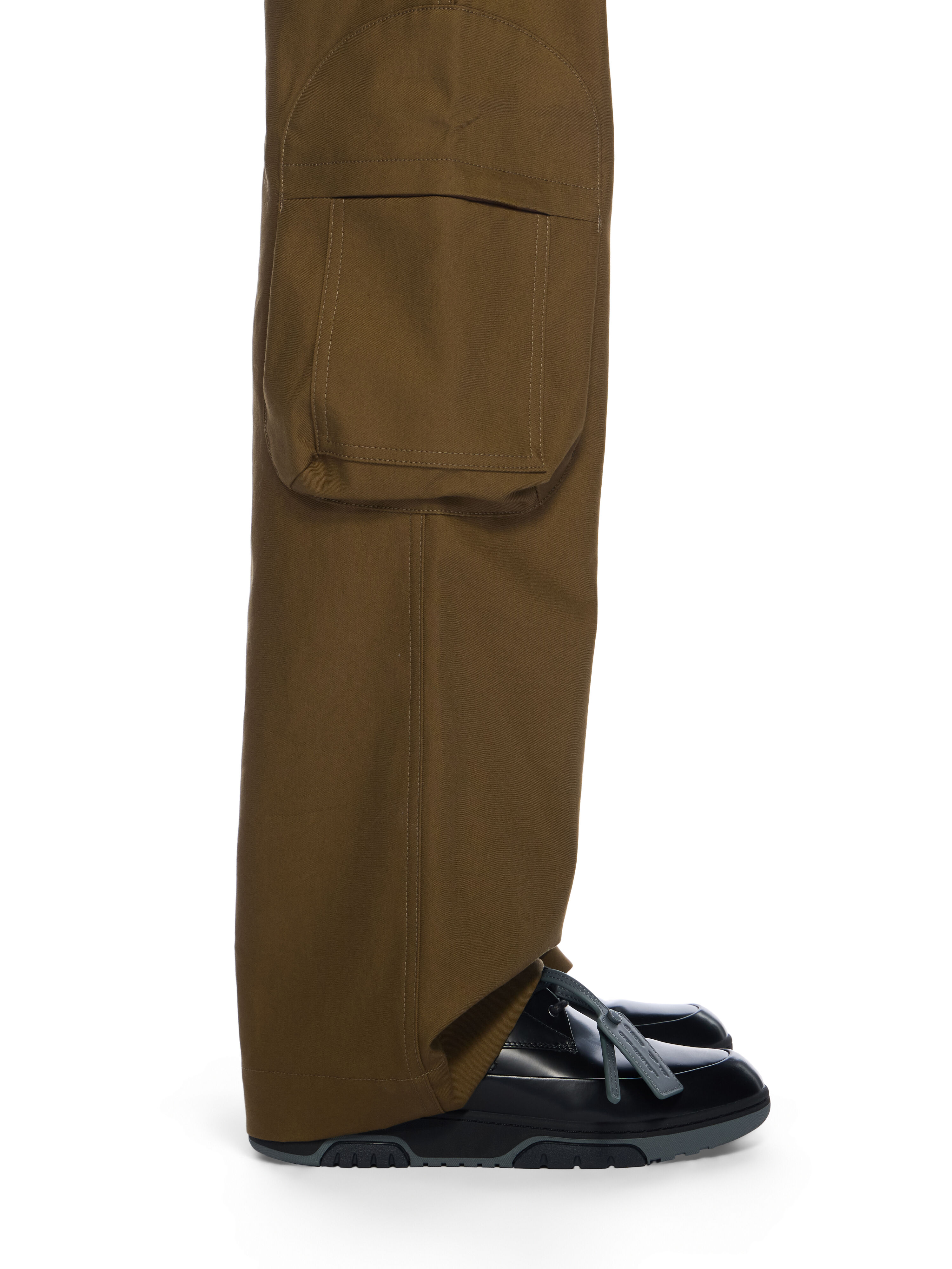 Derby Leather Shoes OFF WHITE Derby Leather Shoes BLACK - BLACK OMIY002F25LEA001