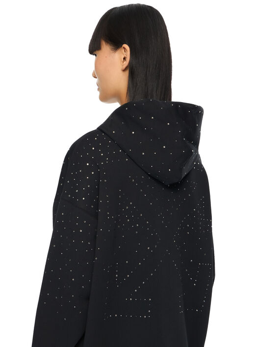 OFF WHITE OW X Swarovski Skate Hoodie BLACK 2BB06MS26FLE001