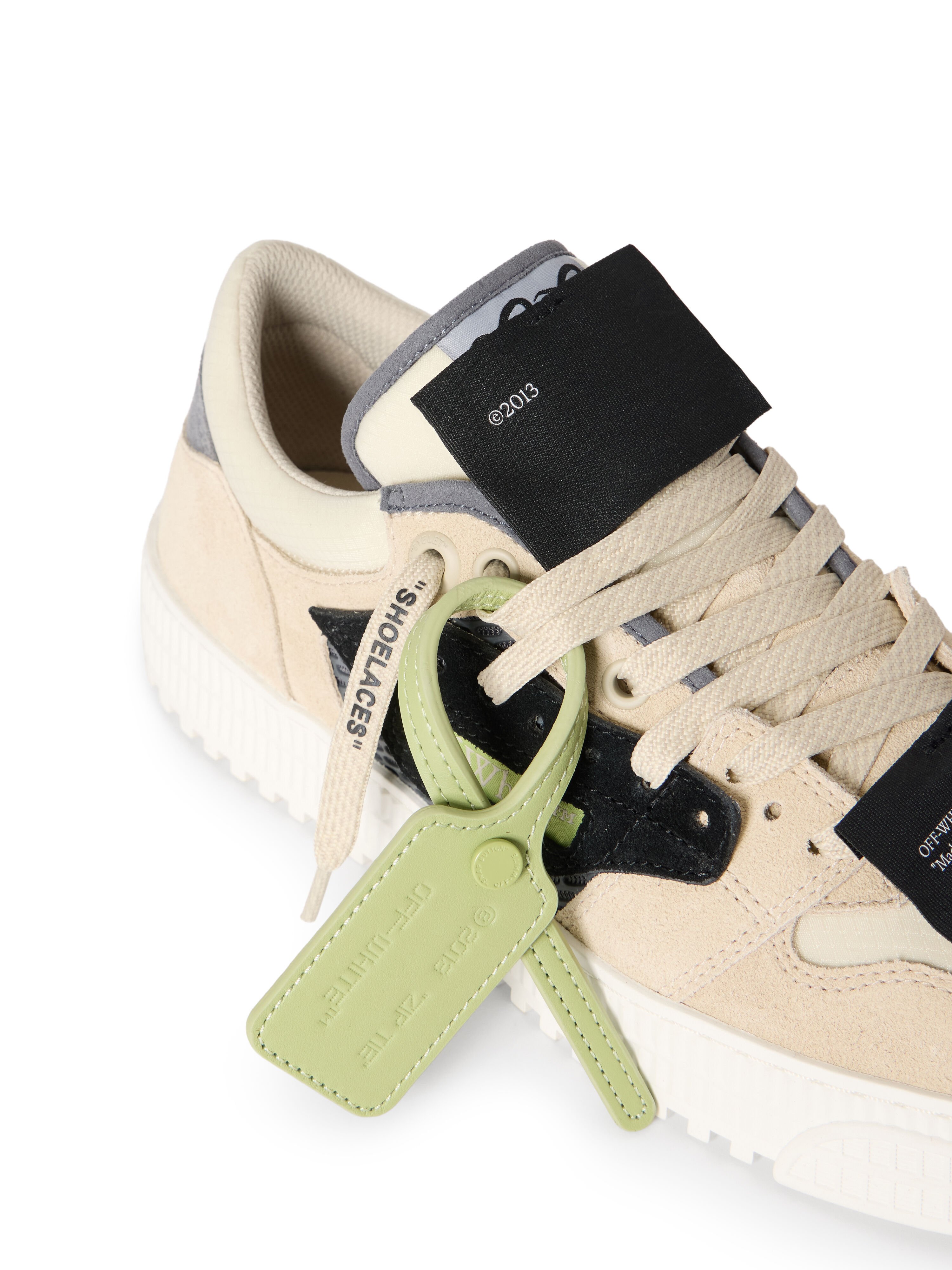 3.0 Court Low Top Suede Sneakers OFF WHITE 3.0 Court Low Top Suede Sneakers DARK GREY - OAT OMIA29KS26LEA002