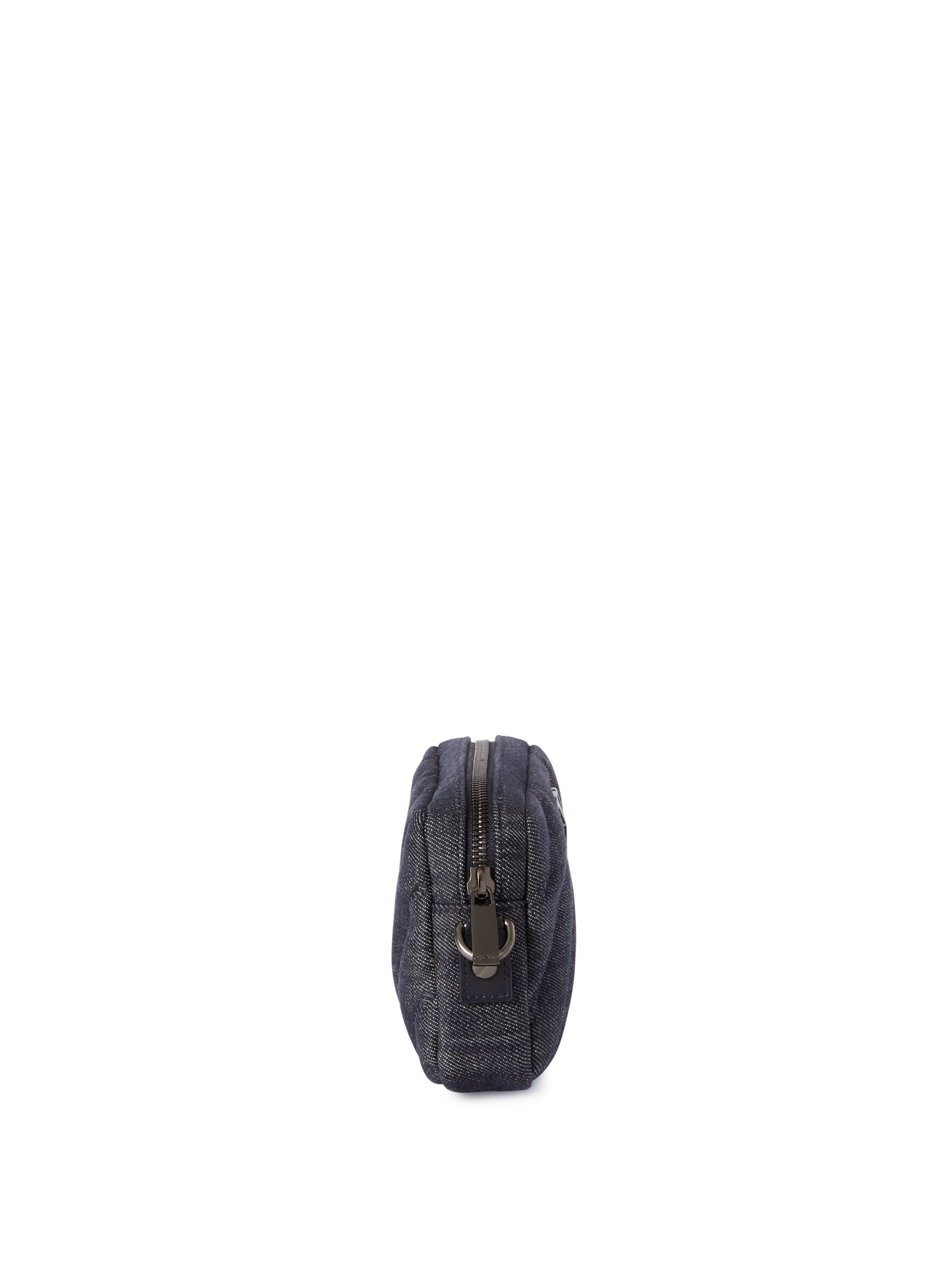 OFF WHITE Quilting Camera Bag Denim S Dark Blue - BLUE OWNN18ES25FAB001