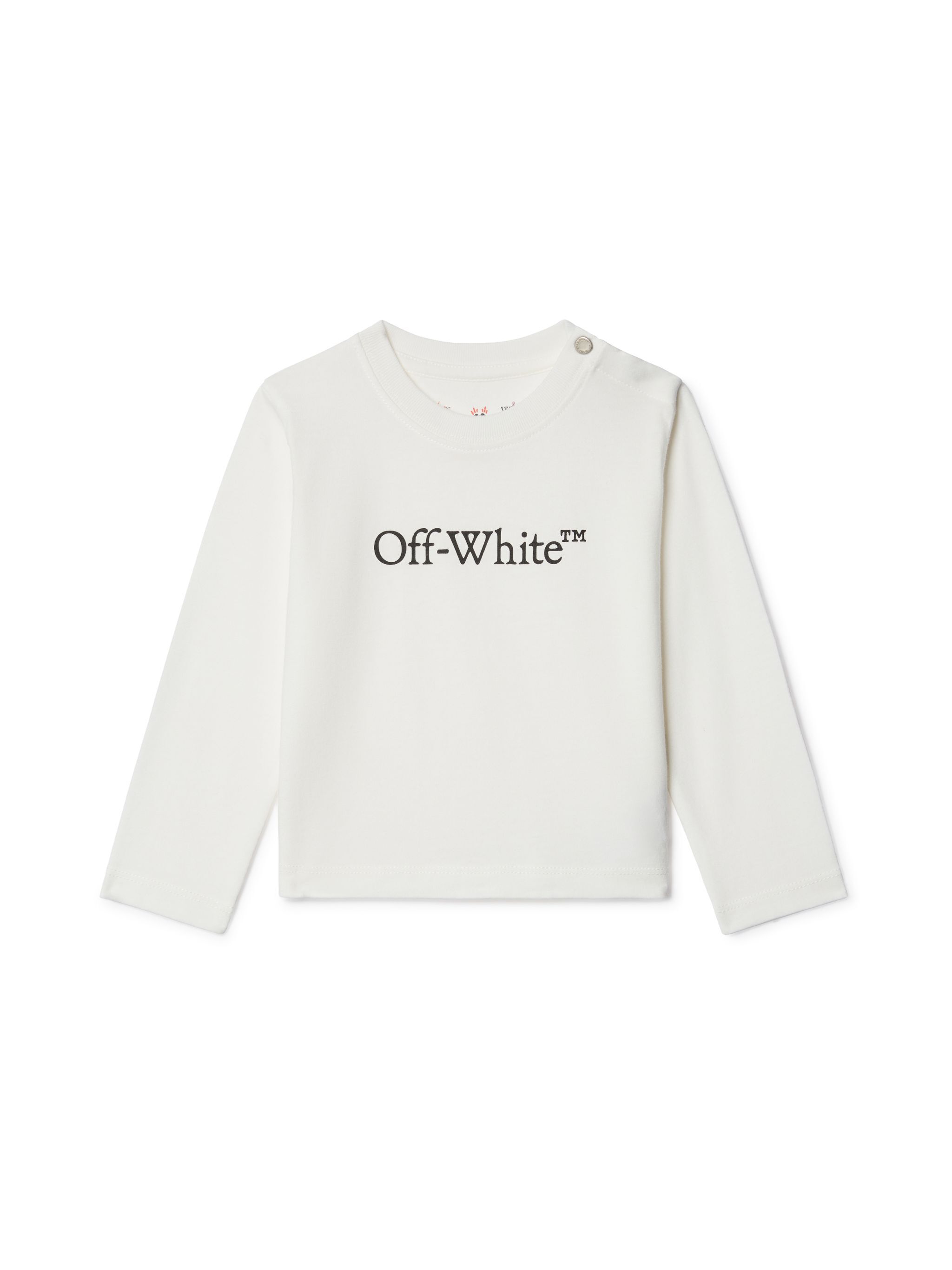 OFF WHITE Bookish Long-Sleeved Top WHITE OBXB001S25JER004