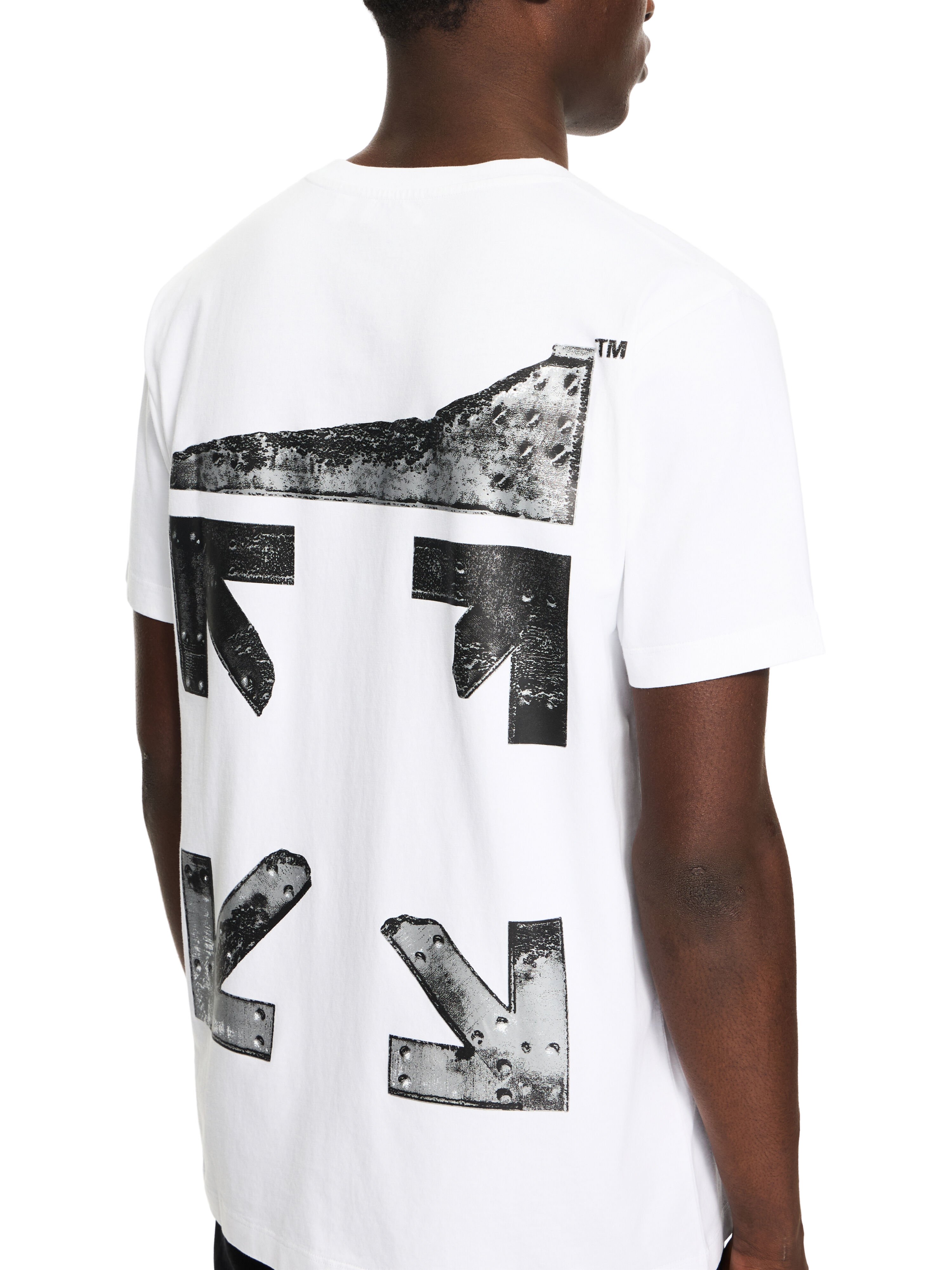 OFF WHITE Metal Arrow Slim T-shirt WHITE 44MAA027S26J001