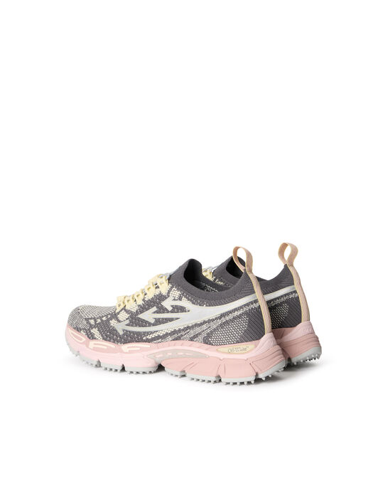 OFF WHITE Be Right Back Knit Sneakers DARK GREY - PINK OWIA28KS26FAB001