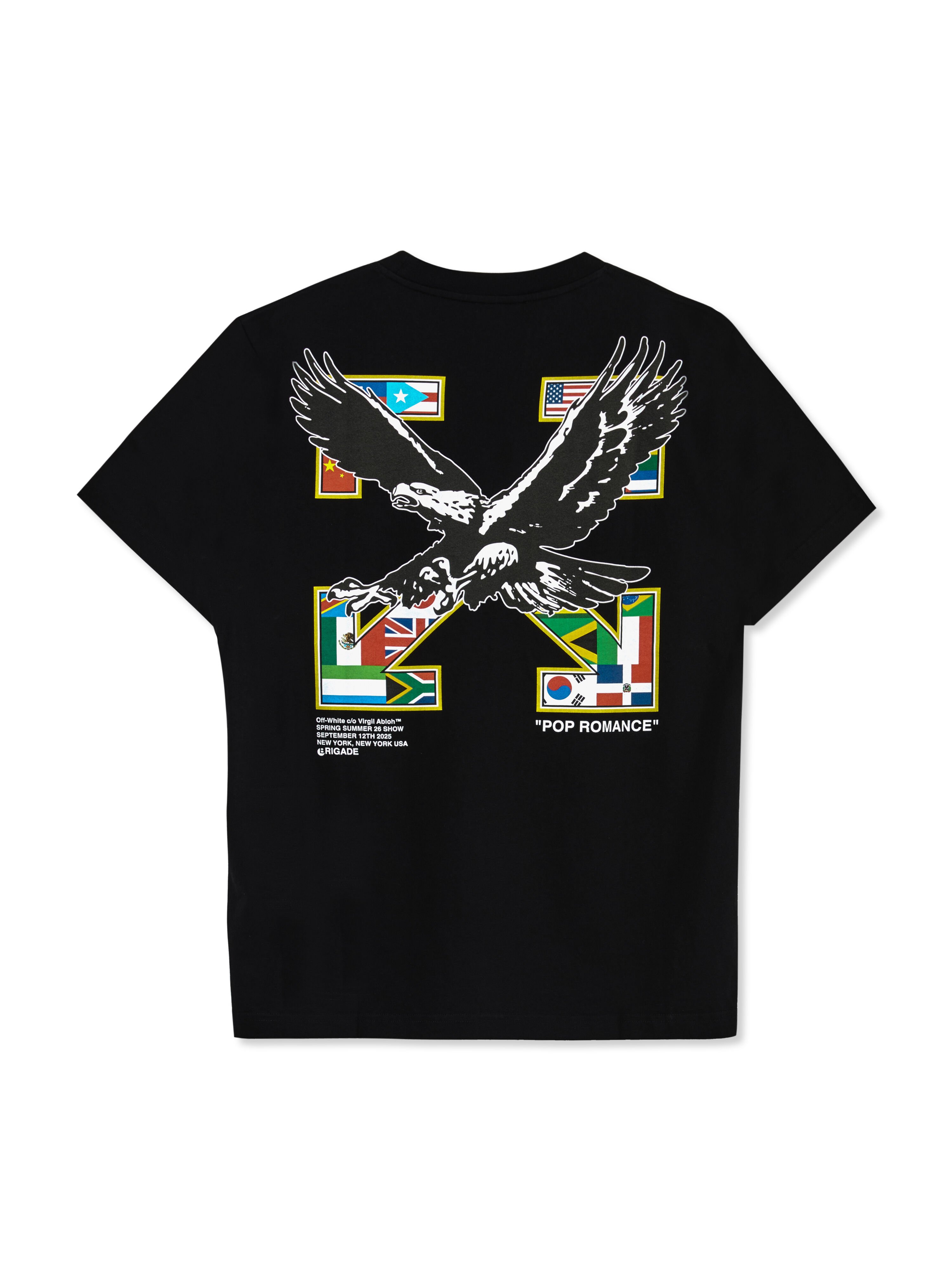 OFF WHITE OW X Brigade Staff T-Shirt BLACK OMAA027G25JER00M