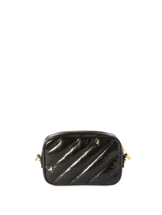OFF WHITE Black Quilted Camera Bag BLACK OWNN18EC99LEA001
