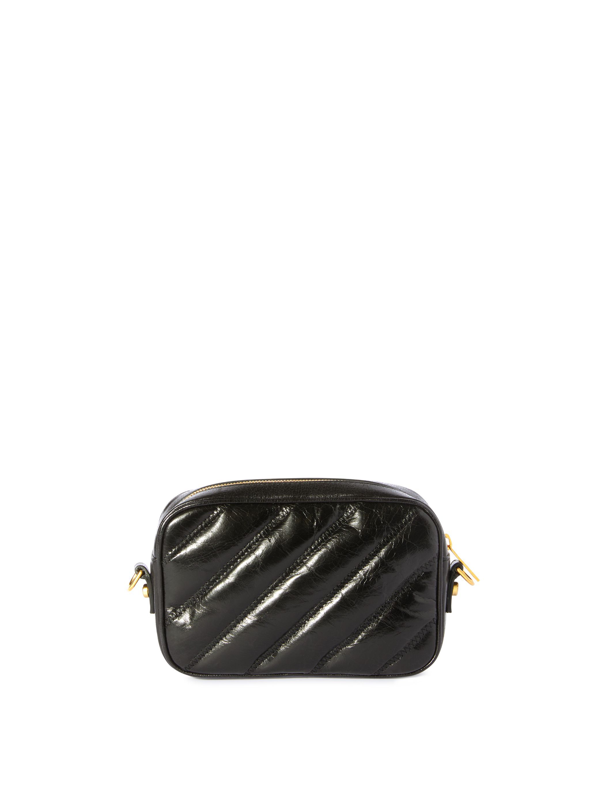 OFF WHITE Black Quilted Camera Bag BLACK OWNN18EC99LEA001