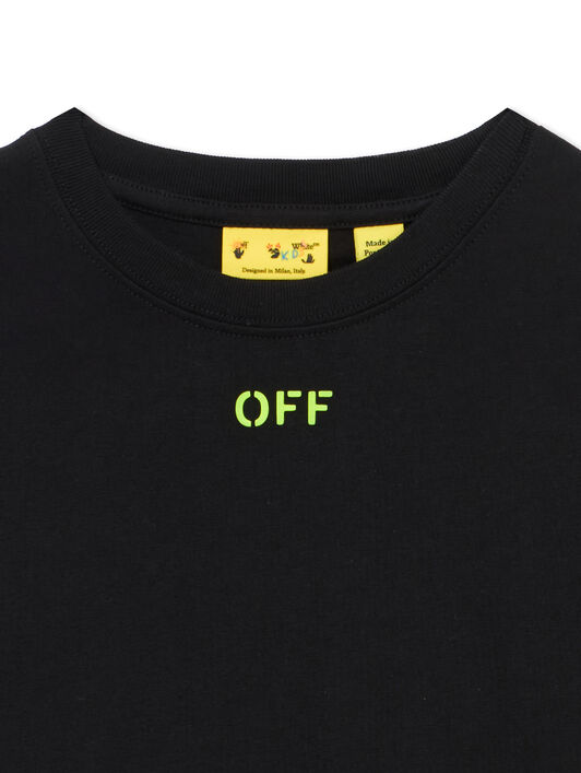 OFF WHITE Off Diag Tee S/S BLACK 44BAA002S26J004