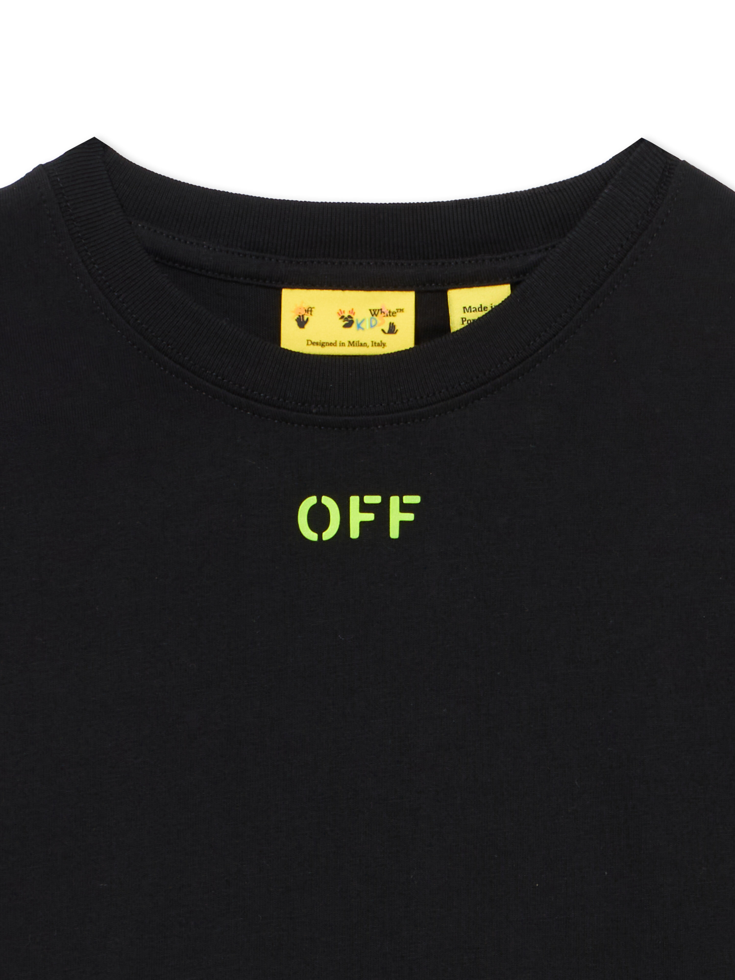 OFF WHITE Off Diag Tee S/S BLACK 44BAA002S26J004
