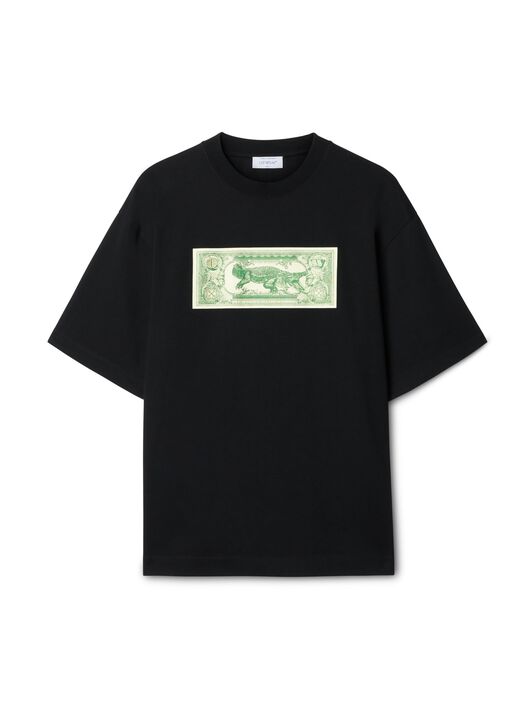 OFF WHITE Banknote Arrow Skate S/S Tee Black - Cas BLACK OMAA120S25JER00C