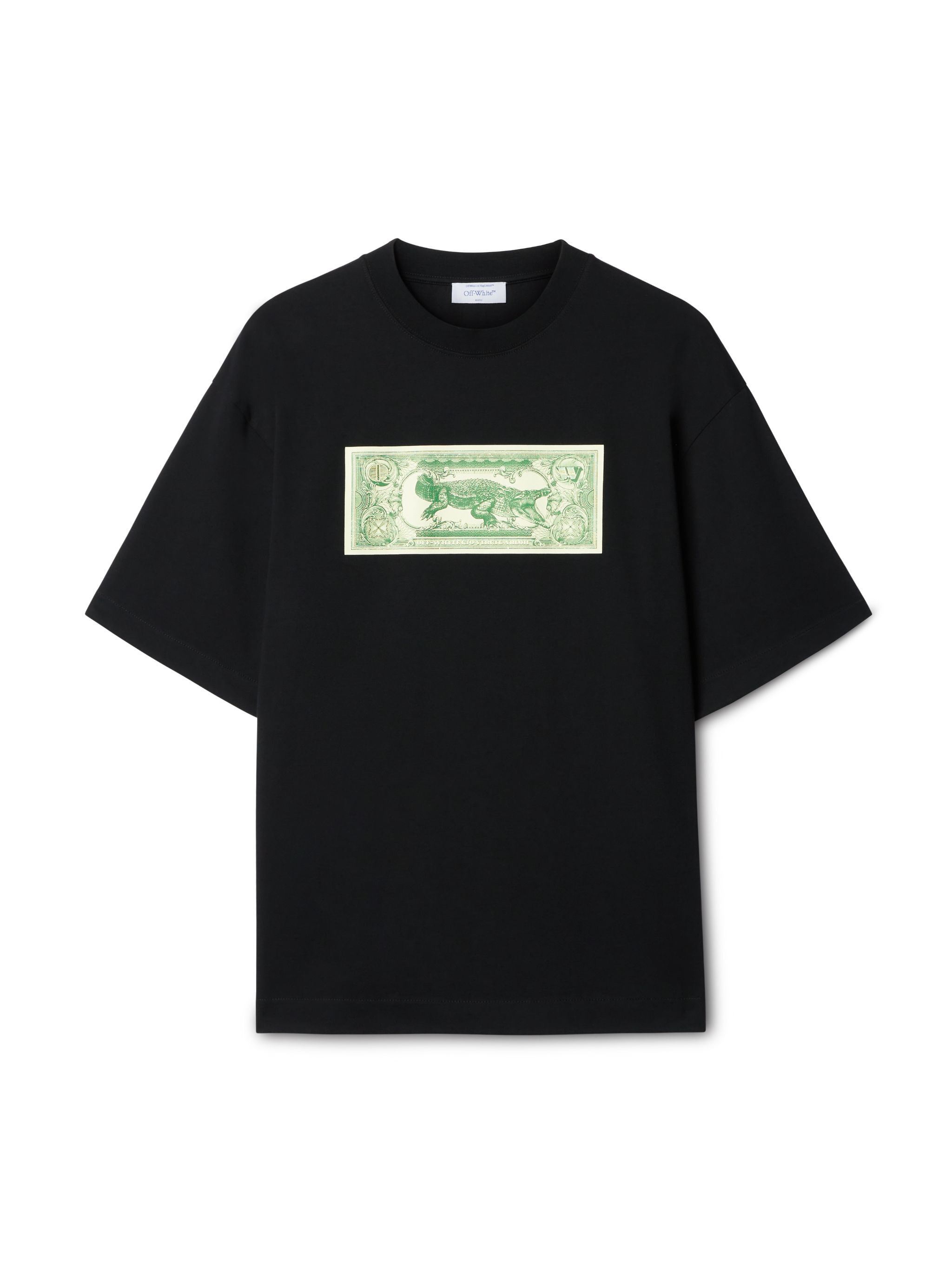 OFF WHITE Banknote Arrow Skate S/S Tee Black - Cas BLACK OMAA120S25JER00C