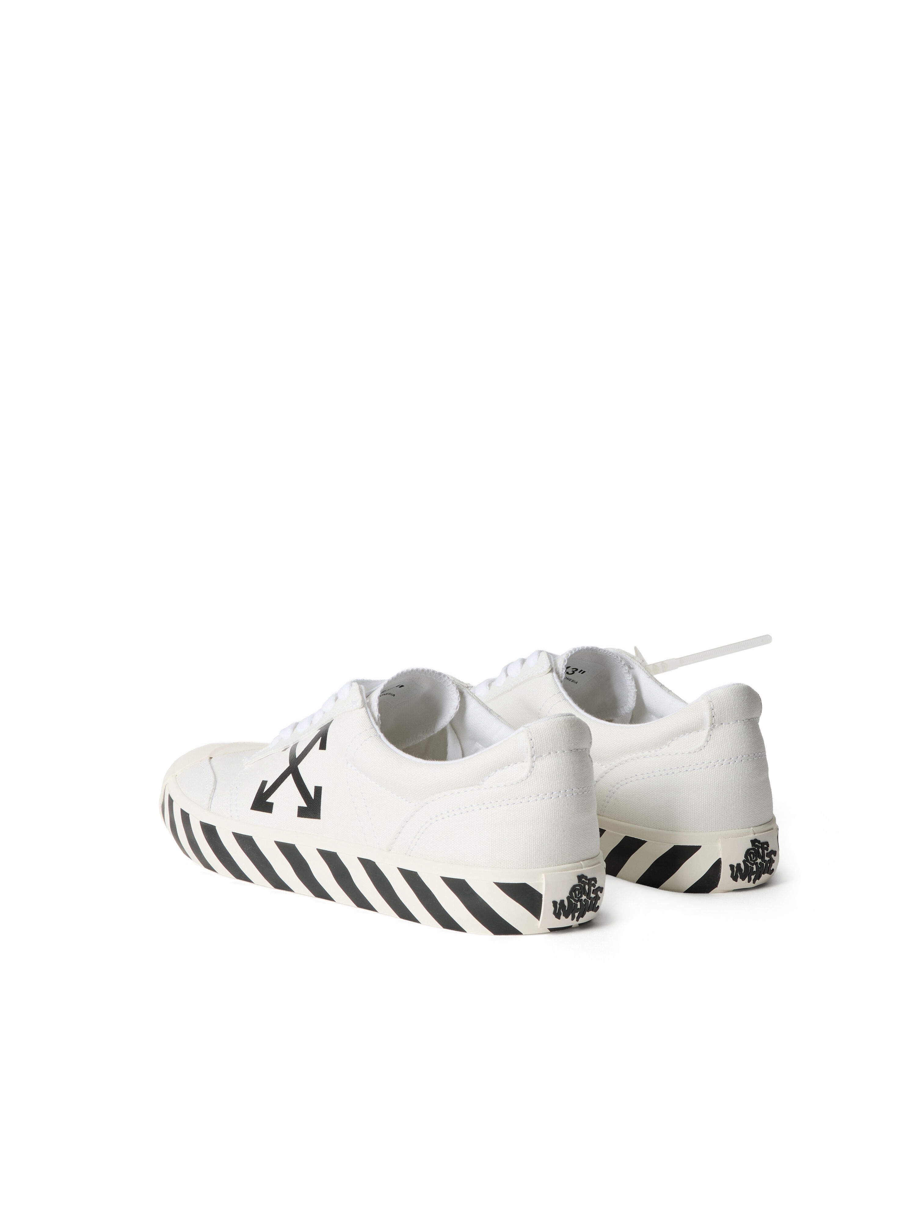 OFF WHITE Vulcanized Undercut Sneakers WHITE/BLACK OMIA2APC99FAB001