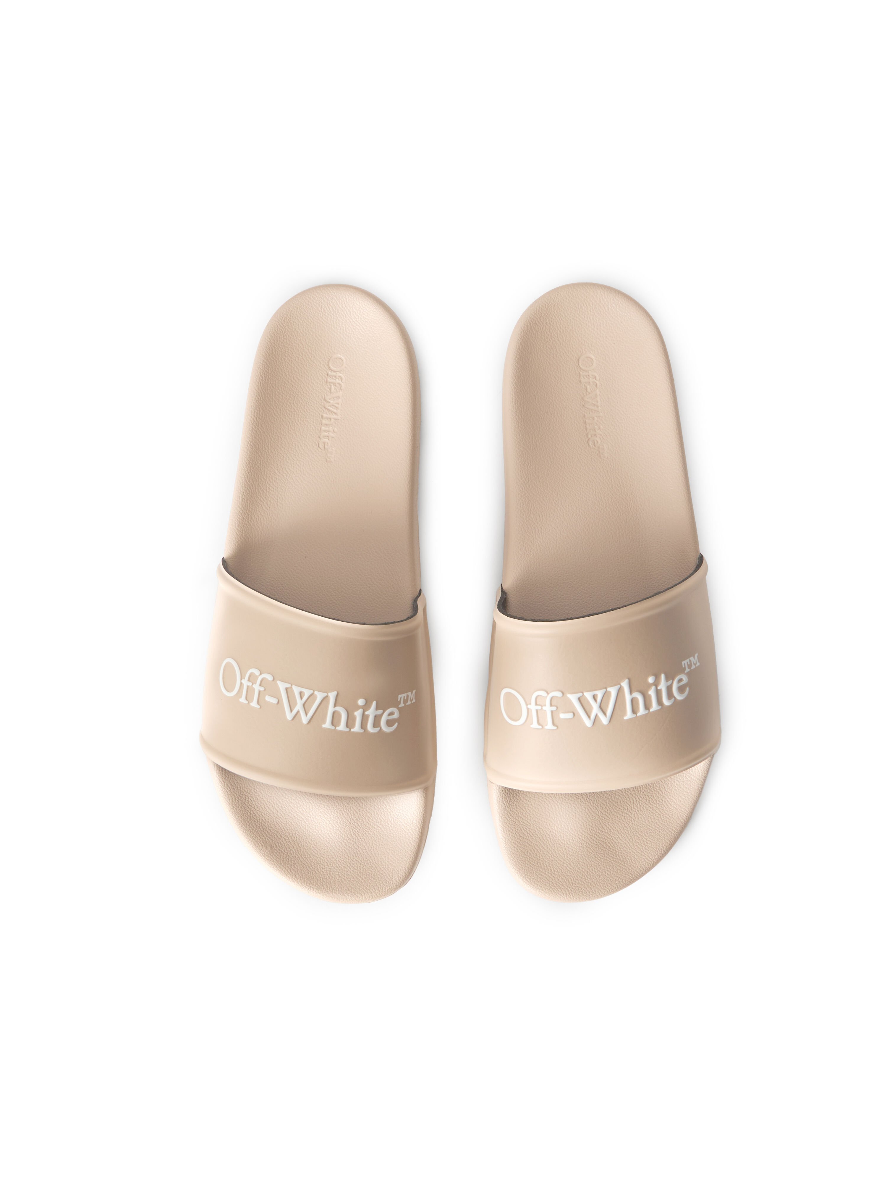 OFF WHITE Sandali Slider Bookish SESAME - WHITE OMIU002S26MAT002