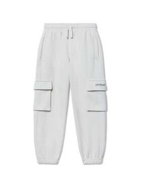 OFF WHITE Diagonal Bookish Sweatpants GREY OBCH005S25FLE001