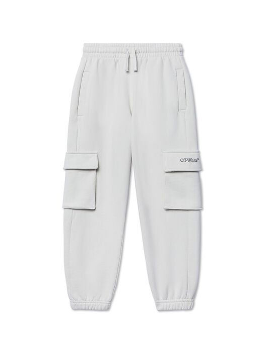 OFF WHITE Diagonal Bookish Sweatpants GREY OBCH005S25FLE001