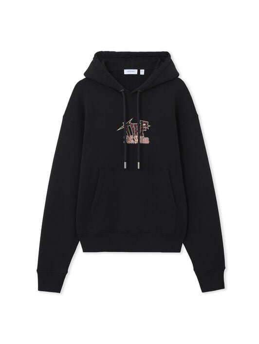 OFF WHITE Off-White™ c/o AC Milan Arrow Hoodie BLACK RED 44MBB12NG25F001