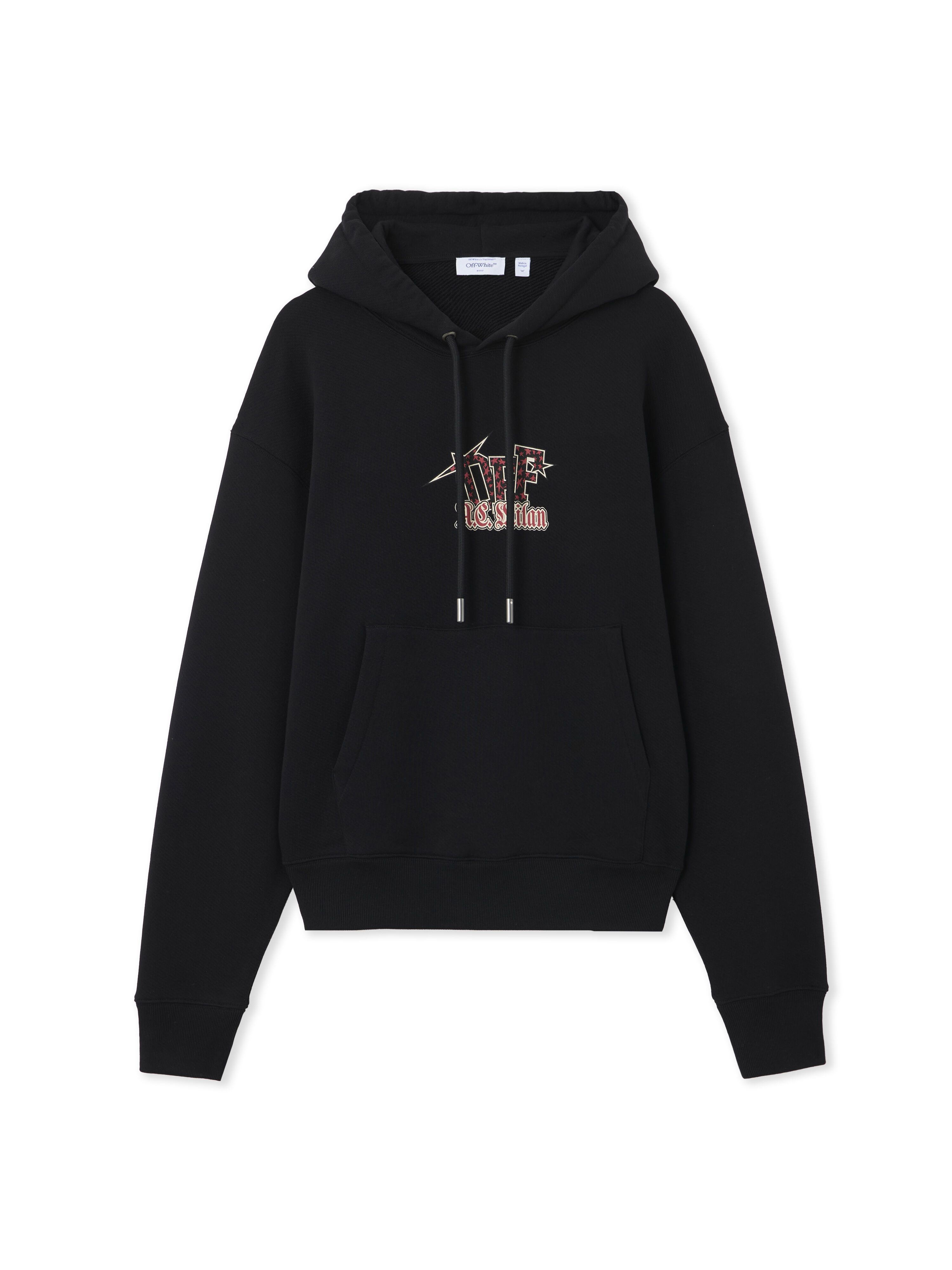 OFF WHITE Off-White™ c/o AC Milan Arrow Hoodie BLACK RED 44MBB12NG25F001