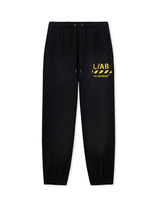 LAB L/AB Diagonal Washed Joggers BLACK 44LABF26B060